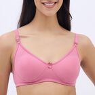 Women's Soft Pink Cotton Wire-Free Everyday Bra, Lilac, small image number null