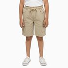 Boys' Cotton Regular Fit Bermuda Shorts, गहरा पीला, small
