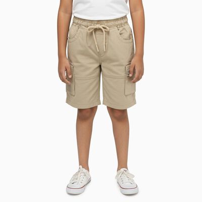 Boys' Cotton Regular Fit Bermuda Shorts