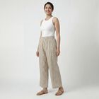 Women's Beige Minimalist Wide-Leg Palazzos, Beige, small