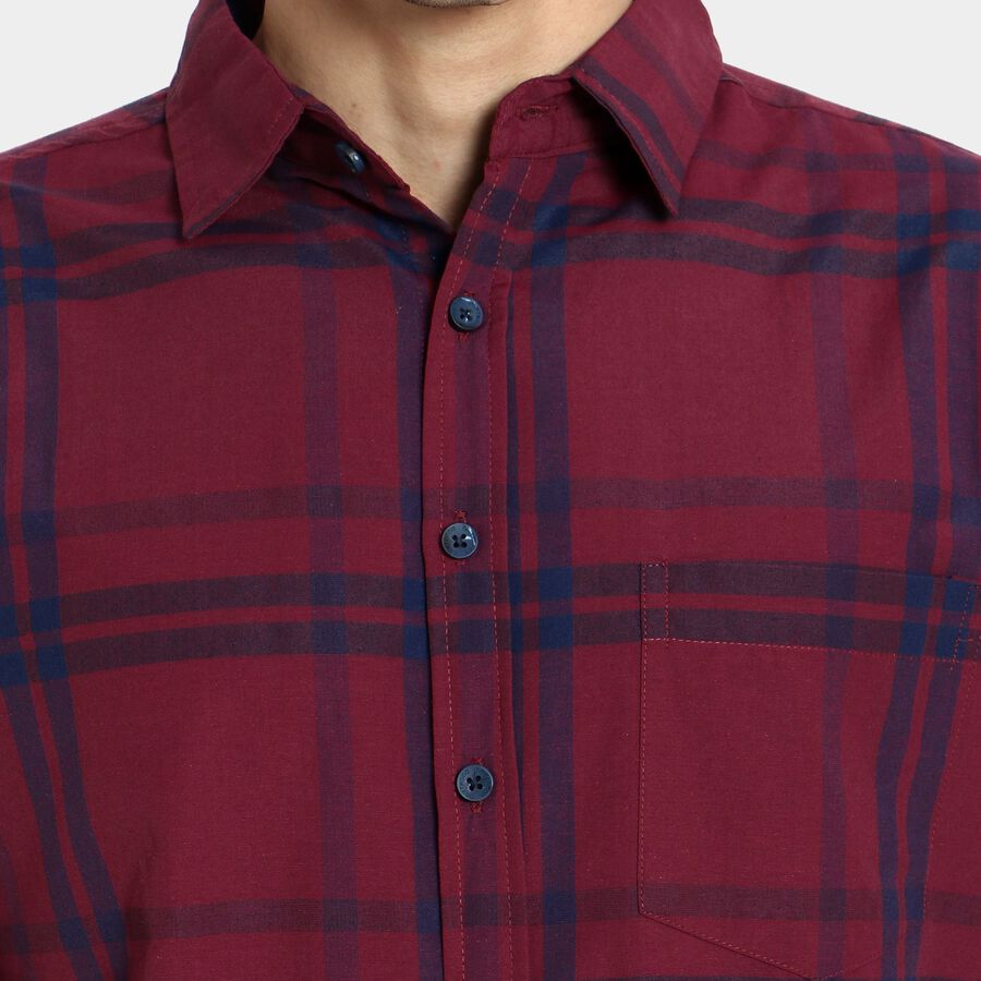 Men's Casual Shirt, मरून, large image number null
