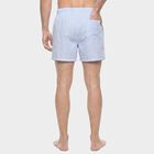 Men's Light Blue Classic Fit Striped Boxers, Light Blue, small