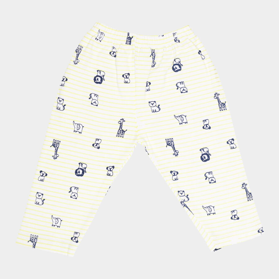 Infants Printed Pyjama, Yellow, large image number null