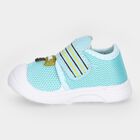 Boys' Light Blue Velcro Strap Sneakers, नीला, small