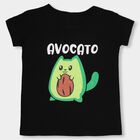 Girls' Jet Black Round Neck Casual T-Shirt, Black, small image number null
