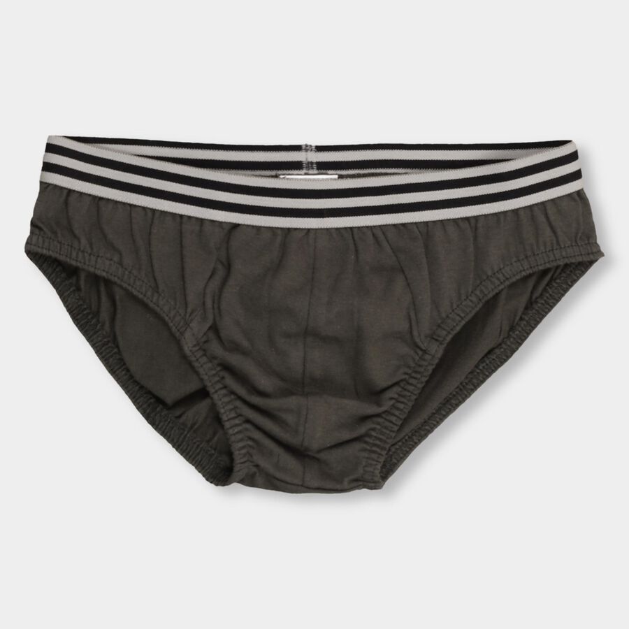 Boys' 100% Cotton Briefs, Olive, large image number null