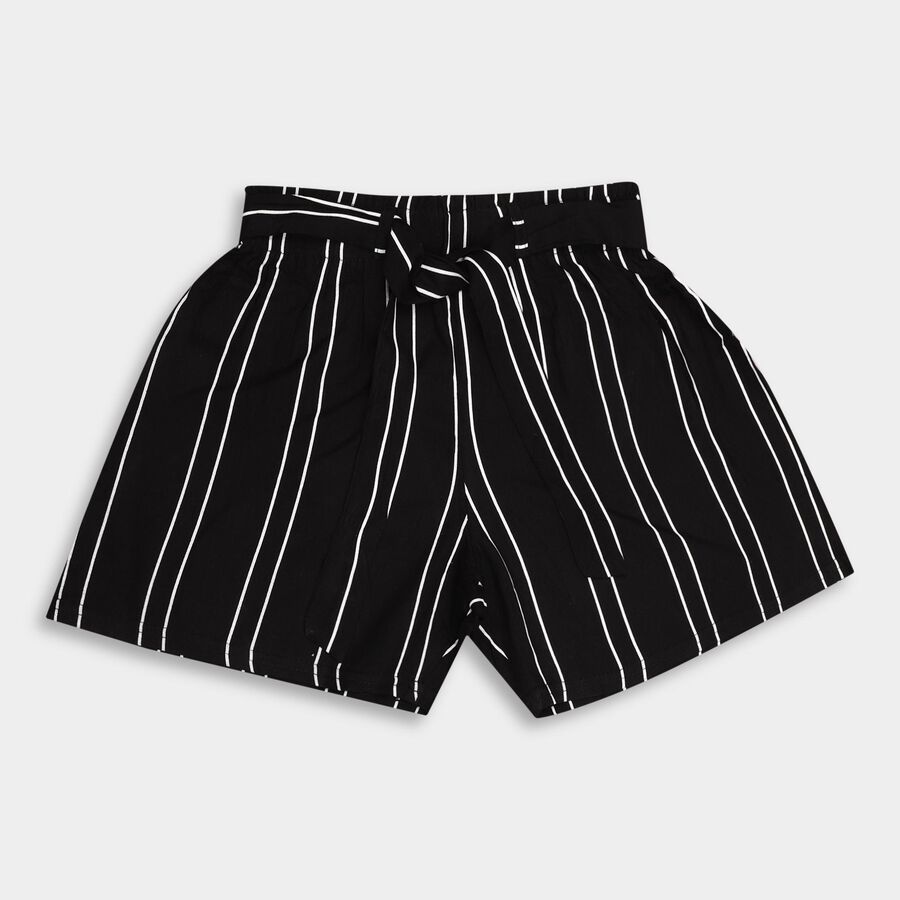 Girls' Shorts, काला, large image number null