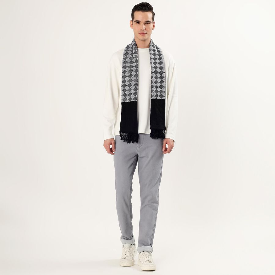 Men's Muffler, Black, large image number null