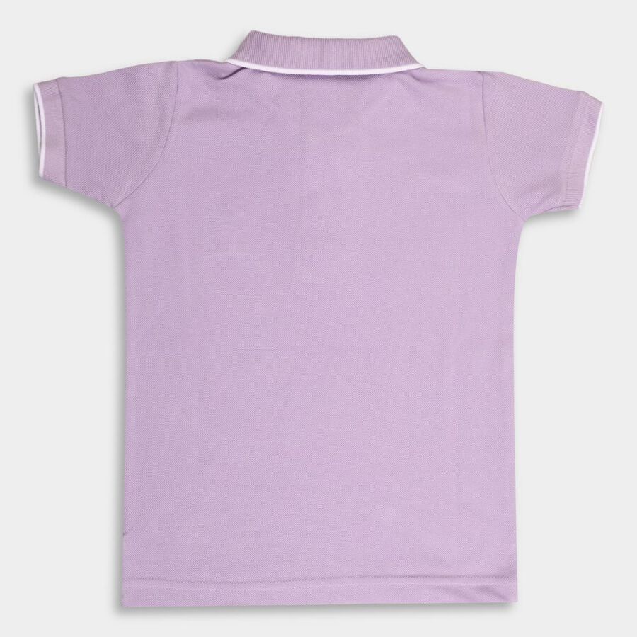 Boys Solid T-Shirt, Lilac, large image number null
