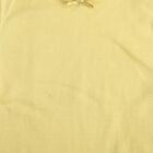 Girls Yellow Cotton Round Neck Minimalist Vest, पीला, small