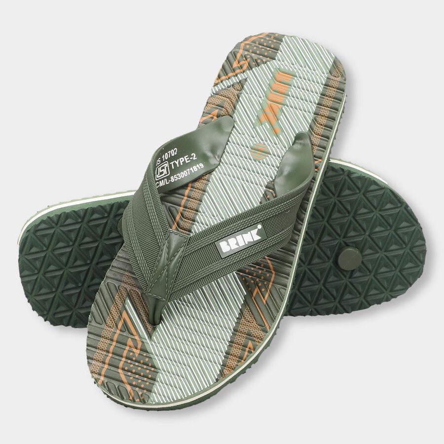 Boys' Thong Slipper, Green, large image number null