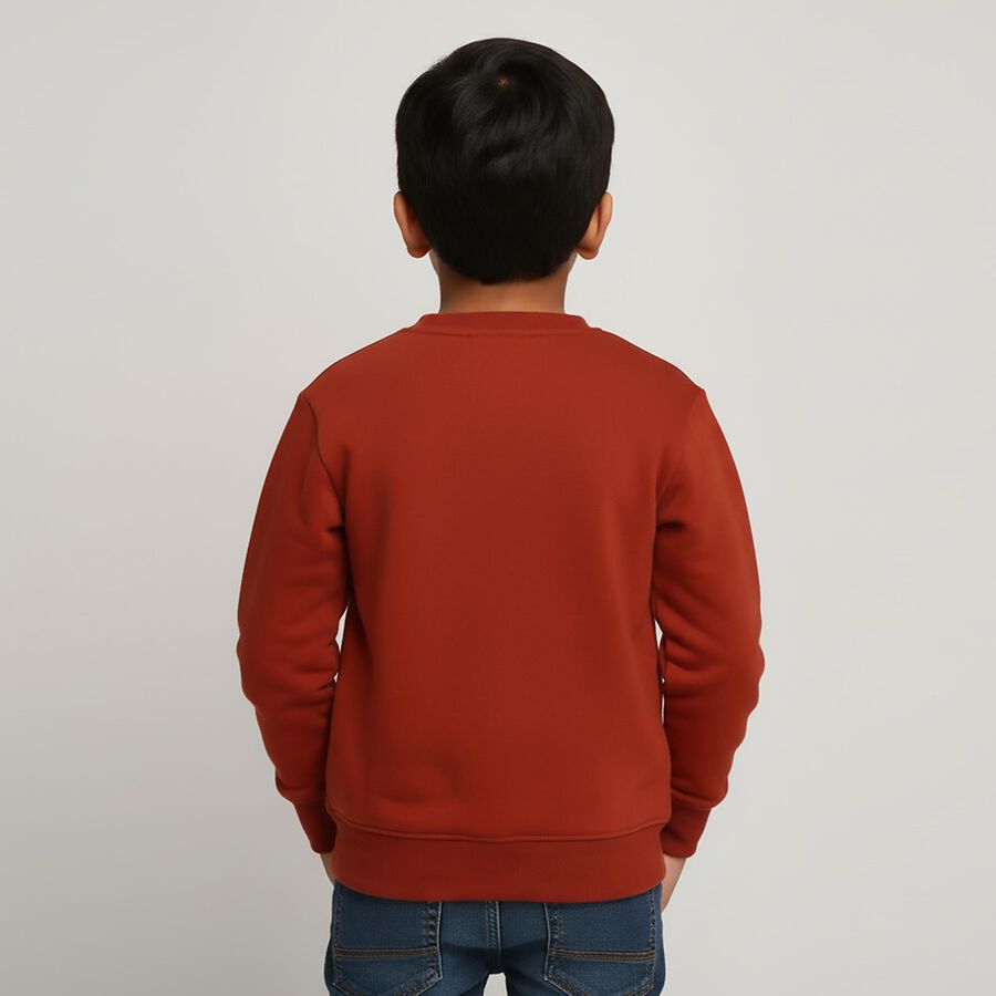 Boys' Sweatshirt, भूरा, large image number null