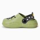 Kids Light Green Cartoon Slip-On Sandals, ओलिव, small image number null