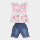 Infants' 100% Cotton Capri Set, सफ़ेद, small image number null