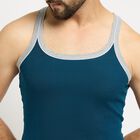 Men's 100% Cotton Gym T-Shirt , टील ब्लू, small
