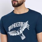 Men's Round Neck Half Sleeves T-Shirt , Dark Blue, small image number null