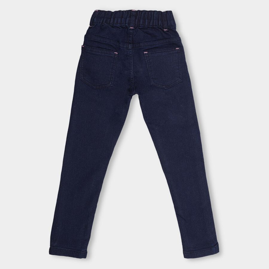 Girls' Jeans, गहरा नीला, large image number null