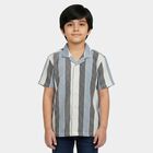 Boys' Casual Shirt, नेवी ब्लू, small