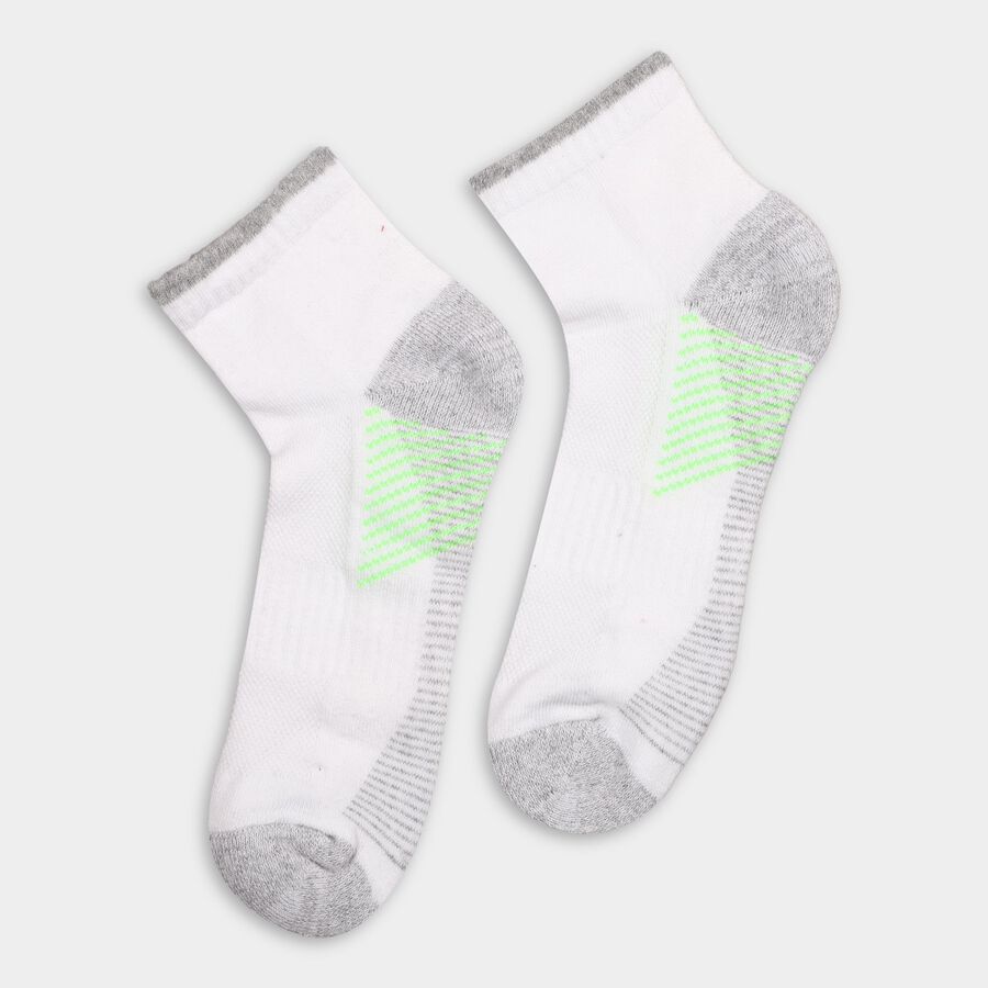 Men's Socks (Pack of 2), White, large image number null