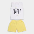 Infant Girls' 100% Cotton Short Set, Yellow, small image number null