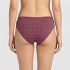 Women's Lilac Regular Fit Polka Dot Panty, Lilac, small