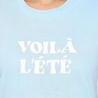 Ladies' Round Neck T-Shirt , हल्का नीला, small image number null