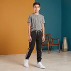 Boys Dark Grey Jogger Fit Cargo Pocket Pyjama, गहरा ग्रे, small