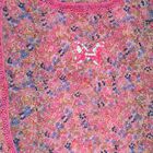 Girls Pink Round Neck Casual T-Shirt, Light Pink, small