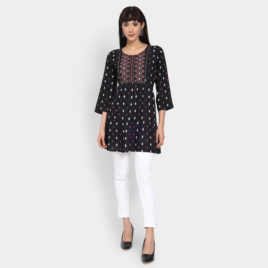 Ladies' Kurti , Black, large image number null