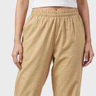 Women's Beige Regular Fit Palazzos, गहरा पीला, small