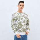 Men's Light Sage Green Crew Neck Casual Sweatshirt, Light Green, small image number null
