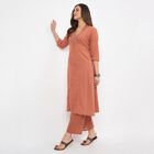 Women's Light Pink Cotton Printed Ethnic Set, हल्का गुलाबी, small