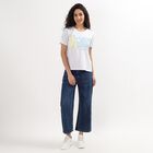 Ladies' 100% Cotton Round Neck T-Shirt , Melange Mid Grey, small image number null