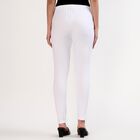 Women's Bright White Cotton Blend Comfortable Churidar, सफ़ेद, small image number null