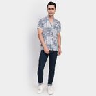 Men's Casual Shirt, टील ब्लू, small