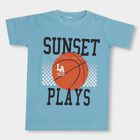 Boys' 100% Cotton Half Sleeves T-Shirt , Dark Blue, small image number null