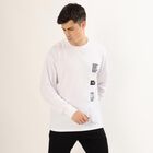 Men's Bright Snow White Crew Neck Casual T-Shirt, सफ़ेद, small image number null