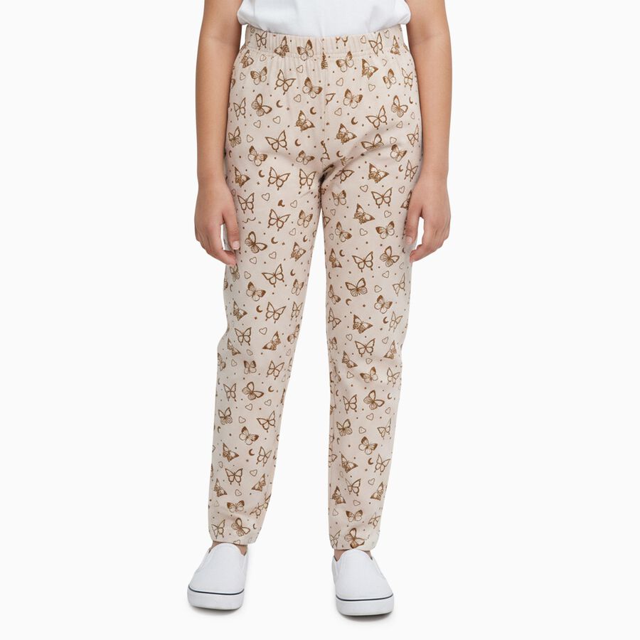 Girls' Legging, Beige, large image number null