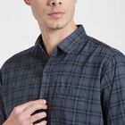 Cotton Checks Casual Shirt, Dark Grey, small image number null