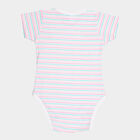Infants Cotton Bodysuit, गुलाबी, small image number null