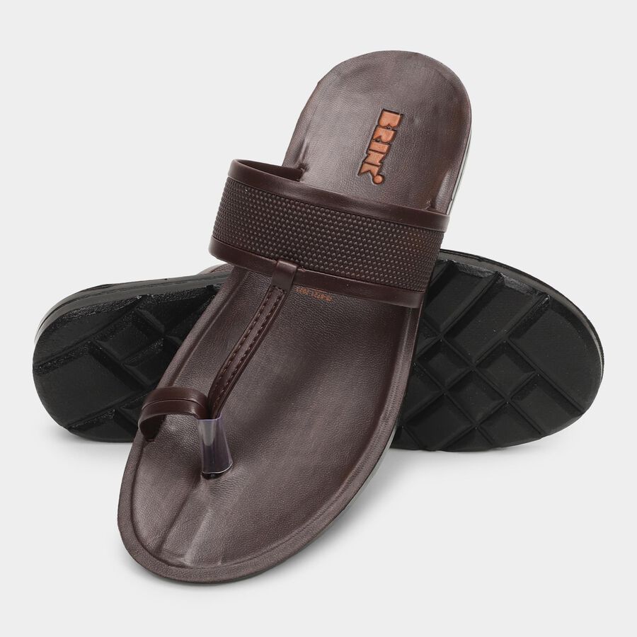 Men's Sandal, Brown, large image number null