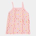 Girls Spaghetti Vest, गुलाबी, small image number null