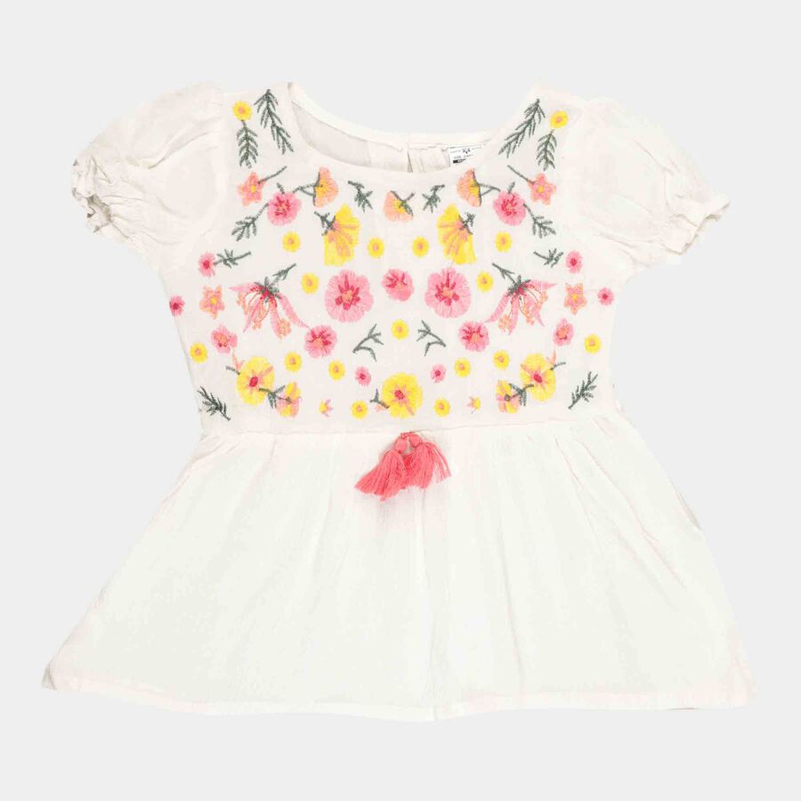 Embellished Top, Off White, large image number null