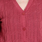 Round Neck Cardigan, Purple, small image number null