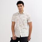 Men's 100% Cotton Casual Shirt, Off White, small image number null