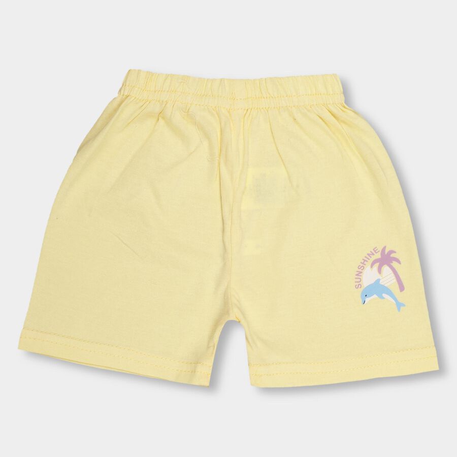 Infants' Half Pant, Yellow, large image number null