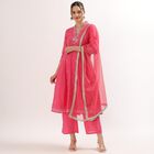 Ladies' Kurta, रानी (फ्यूशिया), small image number null