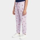 Girls' Lavender Jogger Floral Printed Pyjama, Lilac, small