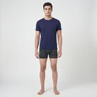 Men's Black Regular Fit Cotton Trunks, काला, small