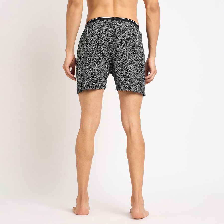 Men's 100% Cotton Boxers , Black, large